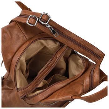 Dámský městský batoh hnědý - Firenze Viva