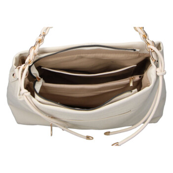 Dámská kabelka do ruky světle béžová - MaxFly Eugenie