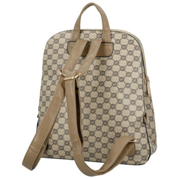 Dámský městský batoh tmavě béžový - Coveri Almin