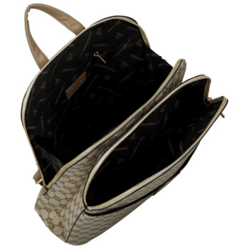 Dámský městský batoh tmavě béžový - Coveri Almin