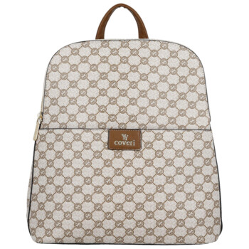 Dámský městský batoh hnědý - Coveri Almin