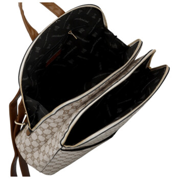 Dámský městský batoh hnědý - Coveri Almin