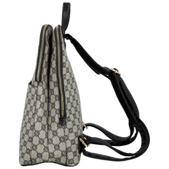 Dámský městský batoh černo bílý - Coveri Almin