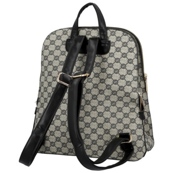 Dámský městský batoh černo bílý - Coveri Almin