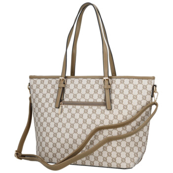 Dámská kabelka přes rameno tmavě béžová - Coveri Alma