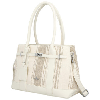 Dámská kabelka přes rameno světle béžová - Coveri Plasia