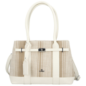 Dámská kabelka přes rameno tmavě béžová - Coveri Plasia