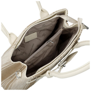 Dámská kabelka přes rameno tmavě béžová - Coveri Plasia