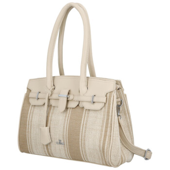 Dámská kabelka přes rameno světlá taupe - Coveri Plasa