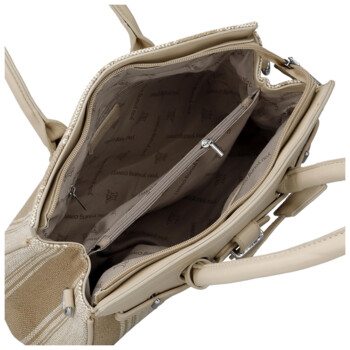 Dámská kabelka přes rameno světlá taupe - Coveri Plasa