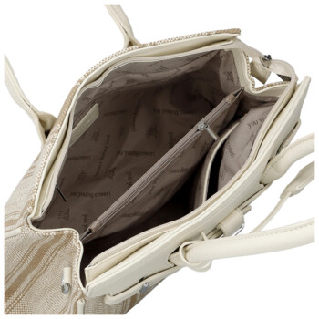 Dámská kabelka přes rameno tmavě béžová - Coveri Plasa