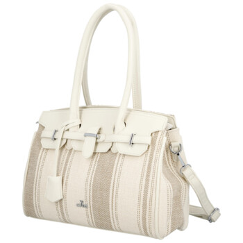 Dámská kabelka přes rameno světle béžová - Coveri Plasa