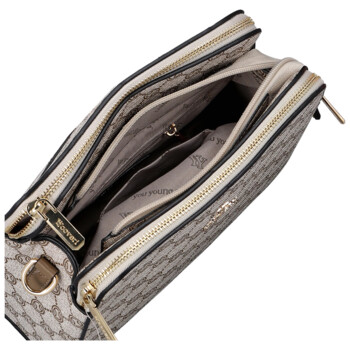 Dámská crossbody kabelka tmavě béžová - Coveri Alianna