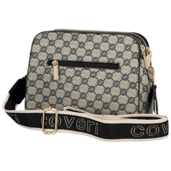Dámská crossbody kabelka černo bílá - Coveri Alianna