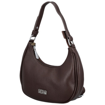 Malá kabelka ve stylu gondola čokoládově hnědá - Coveri Venetia New