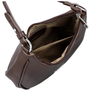 Malá kabelka ve stylu gondola čokoládově hnědá - Coveri Venetia New