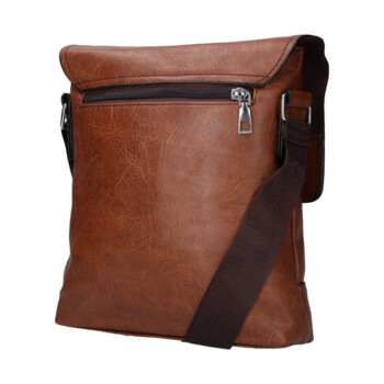Pánská crossbody taška hnědá - Firenze Paolo