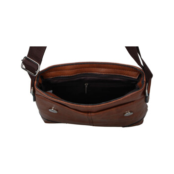 Pánská crossbody taška hnědá - Firenze Paolo