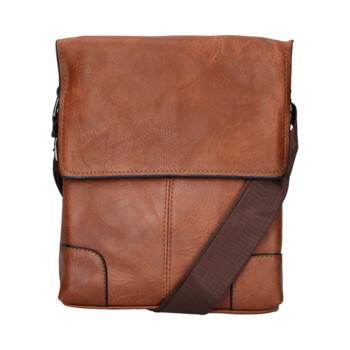 Pánská crossbody taška světle hnědá - Firenze Paolo