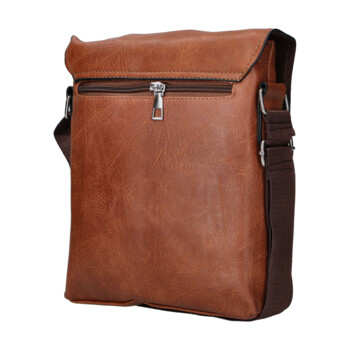 Pánská crossbody taška světle hnědá - Firenze Paolo