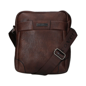 Pánská crossbody taška tmavě hnědá - Coveri Nathan