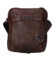 Pánská crossbody taška tmavě hnědá - Coveri Nathan