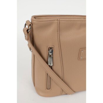 Dámská crossbody kabelka pudrová - Fagola Mayla