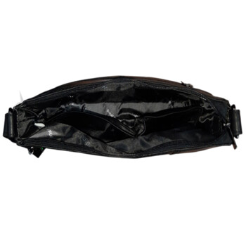 Dámská kožená crossbody kabelka černá - Sendi Design Diana