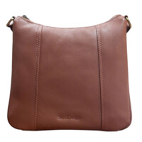 Dámská kožená crossbody kabelka koňaková - Sendi Design Diana