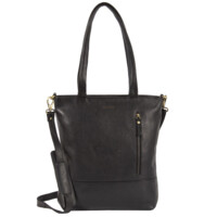 Dámská kožená kabelka přes rameno černá - Mustang Liniola