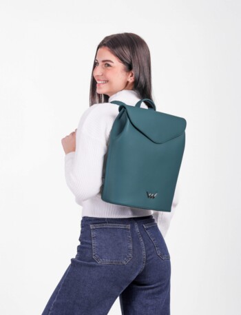 Dámský moderní batoh tmavý tyrkysový - Vuch Linton Two