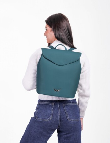 Dámský moderní batoh tmavý tyrkysový - Vuch Linton Two