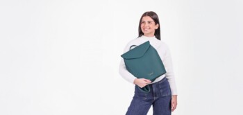 Dámský moderní batoh tmavý tyrkysový - Vuch Linton Two