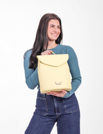 Dámský moderní batoh žlutý - Vuch Linton Two