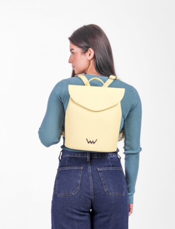 Dámský moderní batoh žlutý - Vuch Linton Two