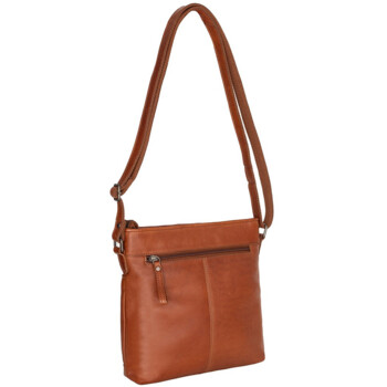 Dámská kožená crossbody kabelka koňaková - Mustang Benina