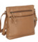 Dámská kožená crossbody kabelka světlá taupe - Mustang Benina