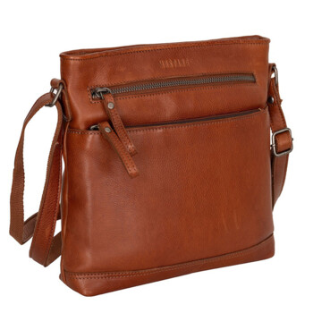 Dámská kožená crossbody kabelka koňaková - Mustang Benina