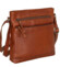 Dámská kožená crossbody kabelka koňaková - Mustang Benina