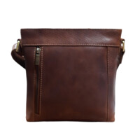 Dámská kožená kabelka přes rameno koňaková - Sendi Design Leona