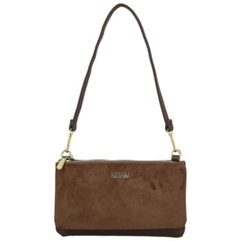 Dámská crossbody kabelka tmavě hnědá - Coveri Alesia