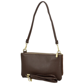 Dámská crossbody kabelka tmavě hnědá - Coveri Alesia