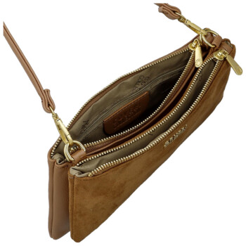 Dámská crossbody kabelka hnědá - Coveri Alesia