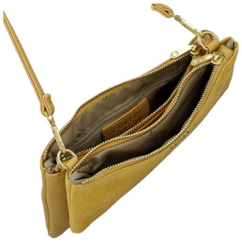 Dámská crossbody kabelka žlutá - Coveri Alesia
