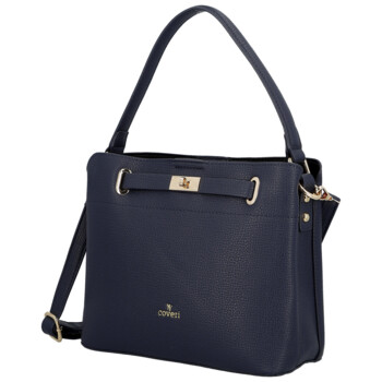 Dámská kabelka do ruky tmavě modrá - Coveri Asiri