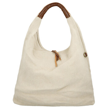 Dámská kabelka přes rameno krémová - Paolo bags Ewelin 