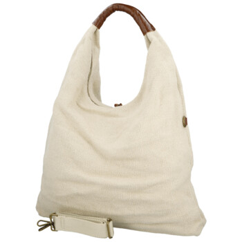 Dámská kabelka přes rameno krémová - Paolo bags Ewelin 