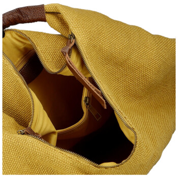 Dámská kabelka přes rameno žlutá - Paolo bags Ewelin