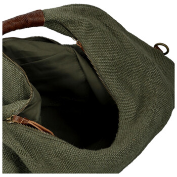 Dámská kabelka přes rameno tmavě zelená - Paolo bags Ewelin