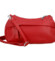 Stylová dámská koženková crossbody kabelka Foppa, červená
